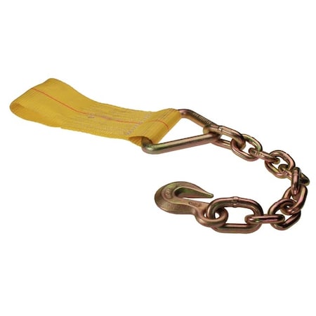 Us Cargo Control 4" x 11" Fixed End w/ Chain Extension and Bolt Loop 402CEBL